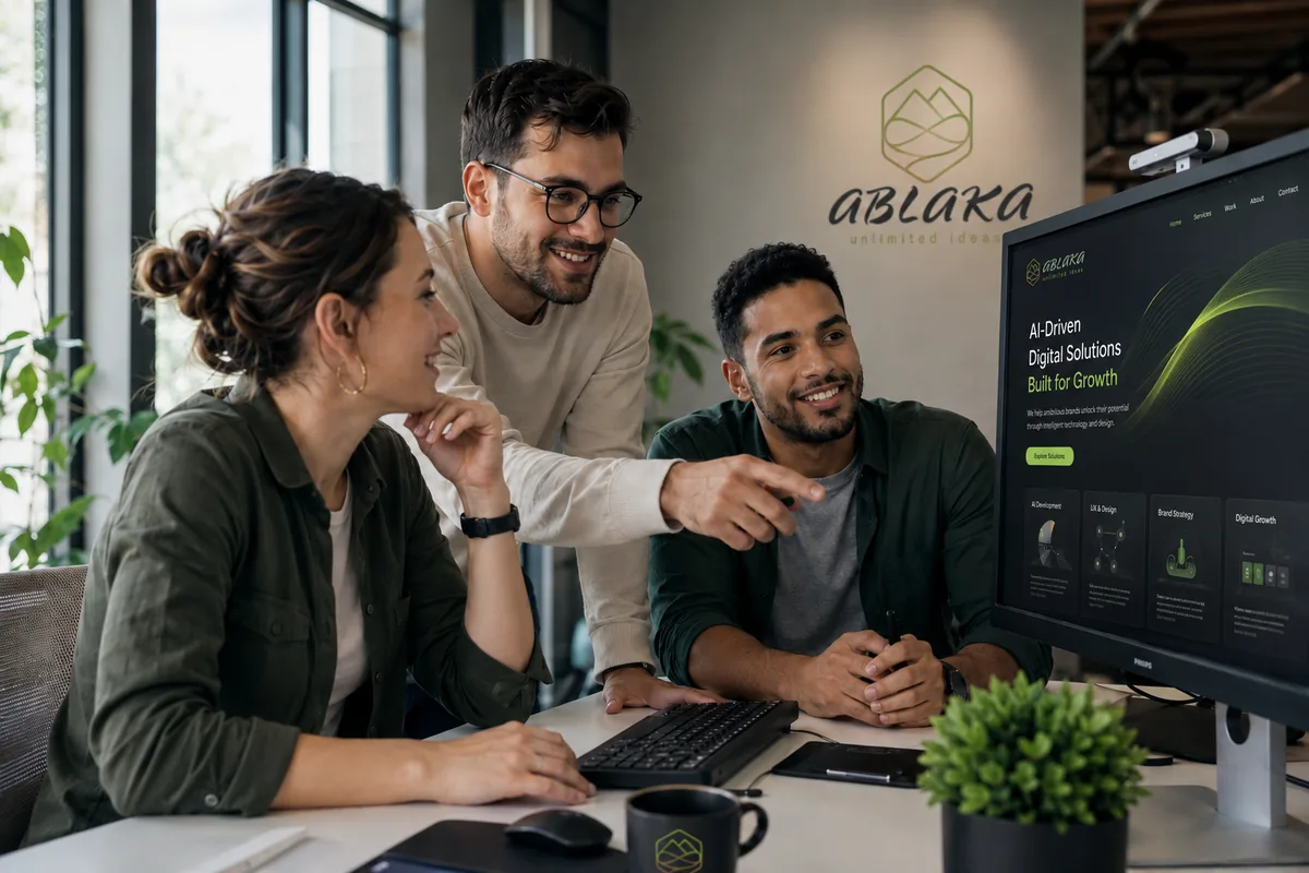 The Ablaka studio — the team collaborating in Colorado